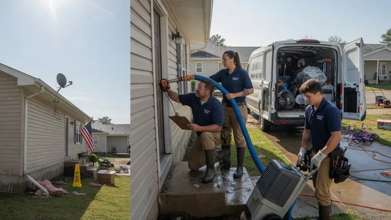 Ceiling Water Damage Restoration in Easton, IL near me
